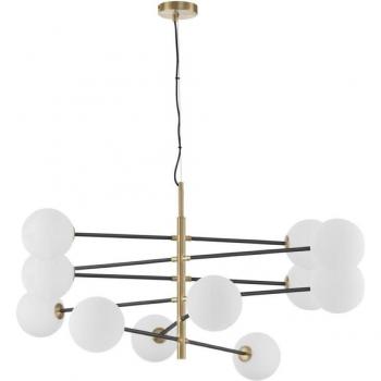 Vitra Pendelleuchte Gold – 12‑fache LED-G9, 200×150 cm, dimmbar