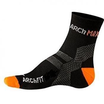 Calcetines deportivos Arch Max Archfit para hombre, negro, talla M