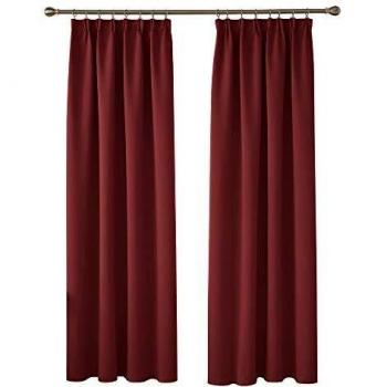 Deconovo tende per camere da letto 140x240 cm con nastro rosso