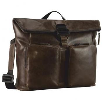 Leonhard Heyden Porto 32 cm Brown Leather Shoulder Bag