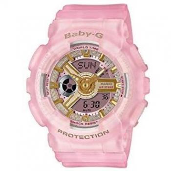 Casio Baby-G Pink and Gold Resin Quartz Chronograph Watch