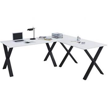Bureau d'angle moderne Lona Noir