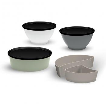 Set contenitori riutilizzabili Big Bruno e Curvy Karla; multicolore