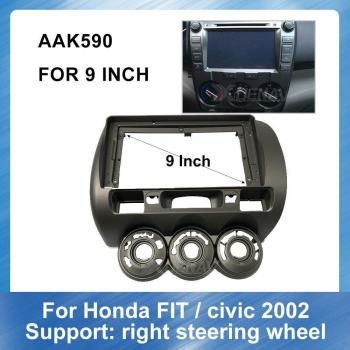 Installateur de Facade 2DIN Honda Civic Fit 2002 – Kit de Transformation