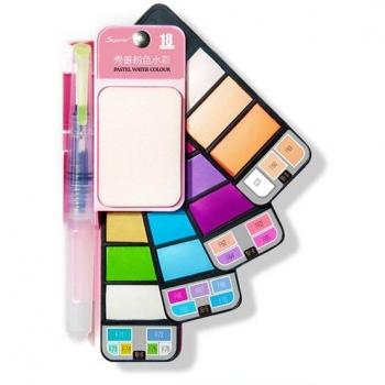 Outdoor Watercolor Set with Waterbrush