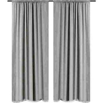VidaXL 140x245 cm Double‑Layer Blackout Curtains – White, 2 Pack, Energy‑Efficient