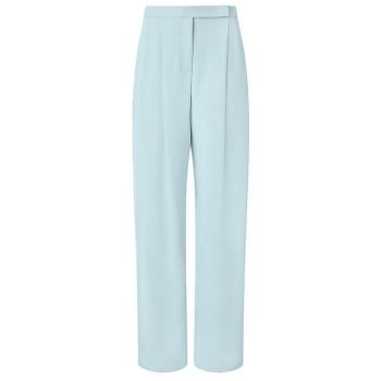 Pantaloni donna Montano azzurro con dettagli pence 103235