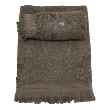 Serviettes de bain et de main Saray, 100% coton turc