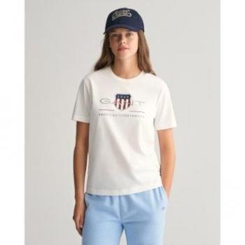 Blusa Gant “Básica Blanca” – Con dibujo frontal