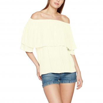 Camiseta VERO MODA Vmjane Off Shoulder 2/4 Midi Top Dnm, Sin Mangas, Color Blanco