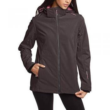 Chaqueta Softshell para Mujer CMP, Marrón (Arabica/Candy)