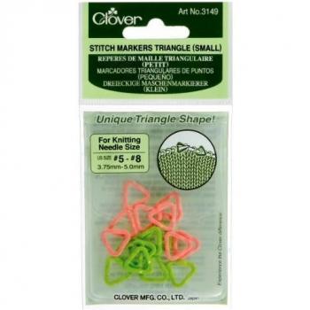 Clover Triangle Stitch Markers (Small Size)