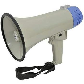 Mobile Megaphone System with Integrated Siren and Volume Adjustment