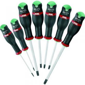 USAG 324 STX S7 Torx® Schraubendreher Set, Anti-Tamper