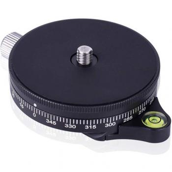 Aluminum Tripod Head with Arca Swiss Plate and Level, Load Capacity 2kg