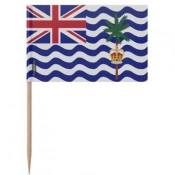 Cure-dents 8cm avec Drapeau du Territoire britannique de l'océan Indien