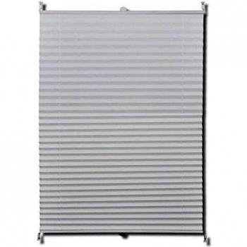 Vidaxl 100x125cm White Pleated Blind