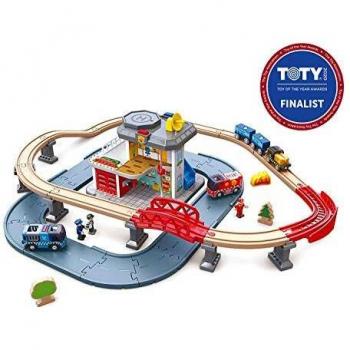 Hape Emergency Services HQ Railway Playset