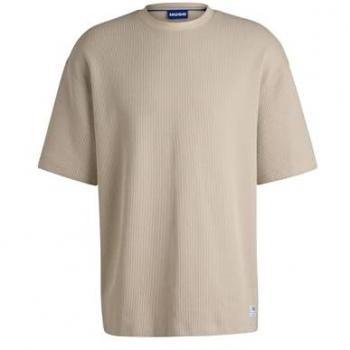 T-shirt Hugo Nuwaffle Beige pour Homme XS