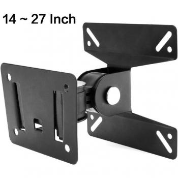 Versatile TV Wall Bracket for 14-27 Inch Screens with 180° Swivel