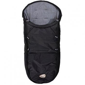 Schwarzer Fußsack speziell für TFK DOT Kinderwagen