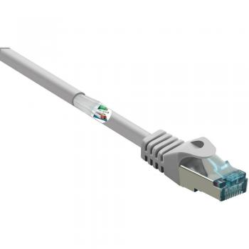 Cavo Patch RJ45 Grigio 0,25 m – Cat 6a S/FTP, Nasino a Scatto