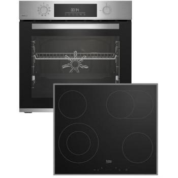 Beko Backofen-Set mit Selbstreinigung BBSM12320XMPEF
