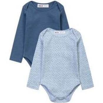 Confezione doppia body blu Minoti