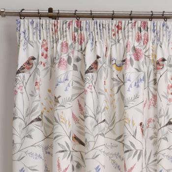 Caraway Pink Pencil Pleat Curtain 66 x 72