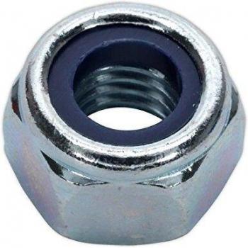 Sealey Nylon Lock Nut M10 Zinc DIN 982, Pack of 100