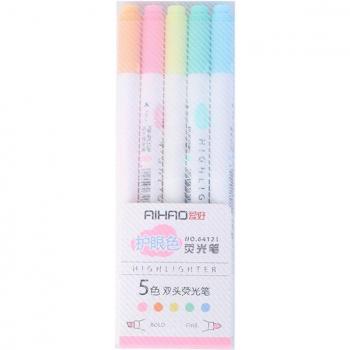 5 pcs Fine Tip Milkliner Candy Highlighter Pens