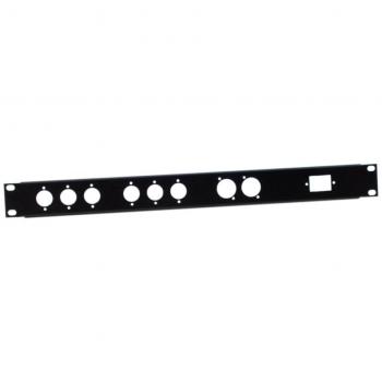 Pannello Rack 19 1U con 6XLRm e 2XLRf