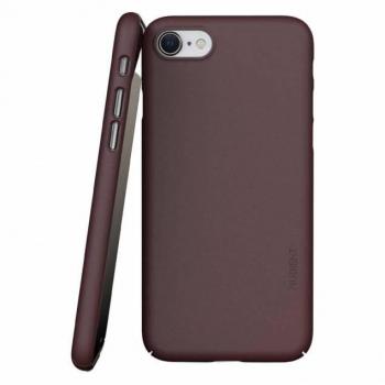 Nudient Minimalistisk Precise V3 iPhone 6/7/8/SE Täcke, Sangria Röd