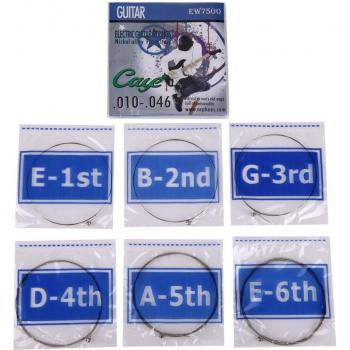 6er Set Gitarrensaiten für E-Gitarren