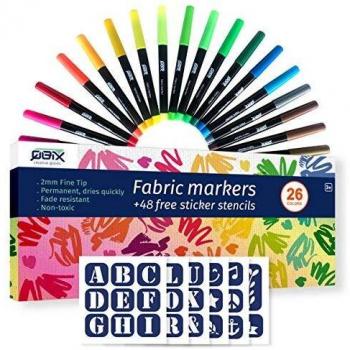 Feutres de couleur pour textile QBIX
