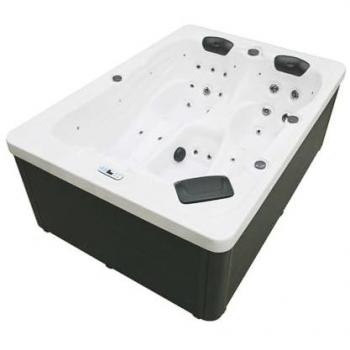Piscine Thermique Sunset Home Deluxe – Jacuzzi Extérieur 220 × 156 cm, Escalier inclus