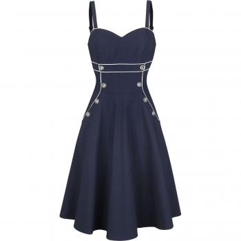 Nautical Flared Dress by Voodoo Vixen
