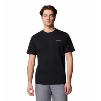 Homme – T‑shirt Noir Columbia Nord Cascades – Manches Courtes