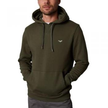Khaki Cotton Blend 'Clementine' Hoodie for Men