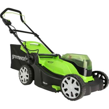 Greenworks 48V Lawnmower with 2 x 24V 2Ah Batteries & Charg