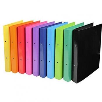 Iderama A4 2 Ring Binder 30mm Assorted Pack of 10