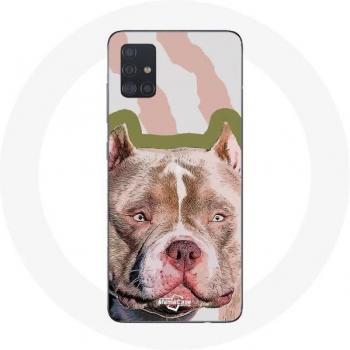Custodia protettiva per Samsung Galaxy A51 5G Pitbull Marrone