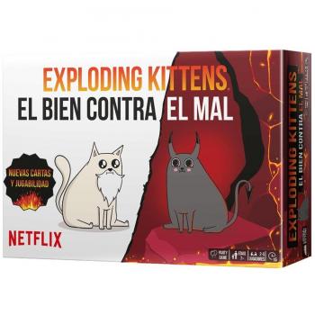 Juego de mesa exploding kittens el bien contra el mal edad recomendada 7 años