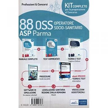 Kit concorso 88 OSS ASP Parma. Con e-book. Con software di simulazione