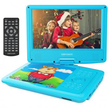 ,5'' Tragbarer DVD-Player mit wiederaufladbarer Batterie, schwenkbarem Bildschirm, SD