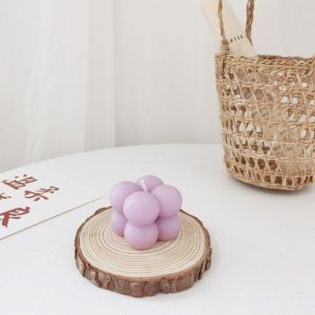 Bougie géométrique 4cm sans fumée