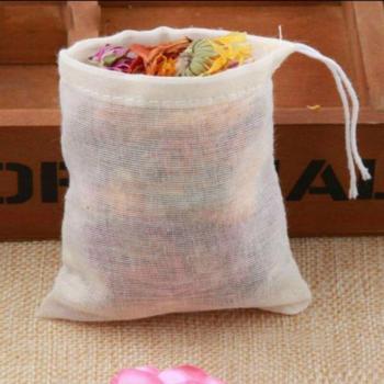 50pcs Cotton Tea and Spice Filter Bags 6x8cm