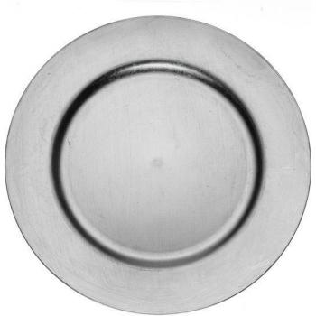 Bajoplato plateado elegante