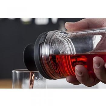 VACUVIN Popsome 7840360 – grauer Cocktailshaker aus Plastik