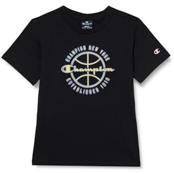 T-shirt Cotone Bambino con Grafica Basket
